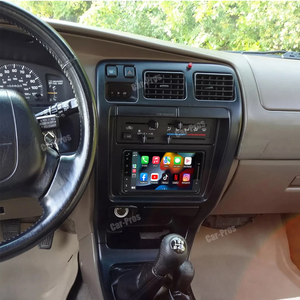 Radio estéreo para automóvil Toyota 4runner 1996-2002 Apple Carplay Android 13 navegación GPS Foto 4 de 4