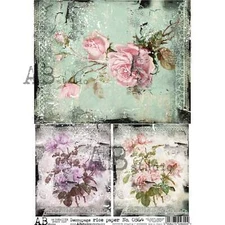 AB Studio, Rice Paper, Decoupage, Mixed Media, Arts, Crafts, A4, 8.27 x 11.69