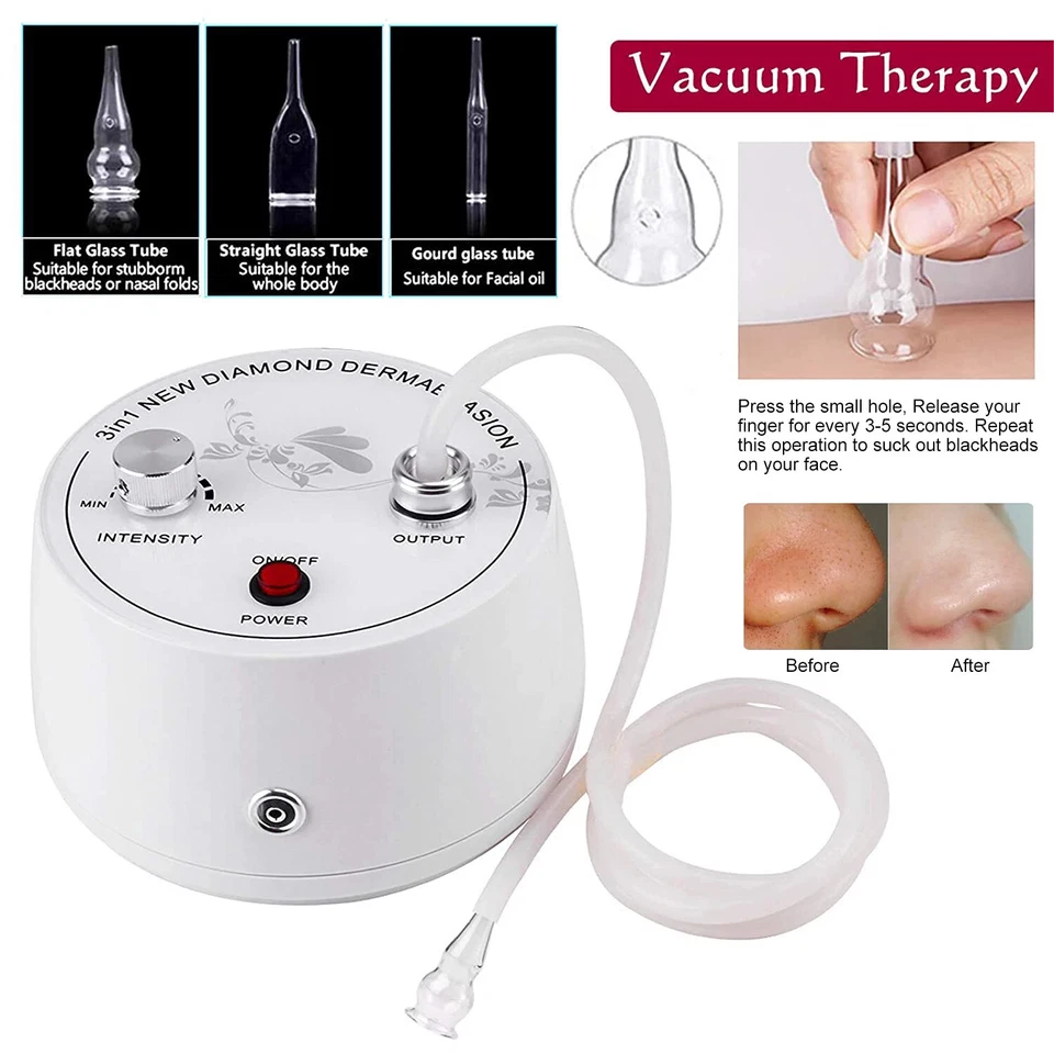 3in1 Diamond Machine Facial Care Machine Microdermabrasion Device Vacuum Spray - Image 4 of 4