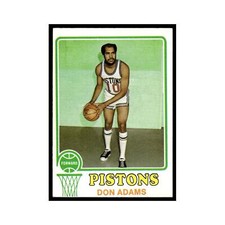 Don Adams 1973 Topps #139 Detroit Pistons Basketball Card EX