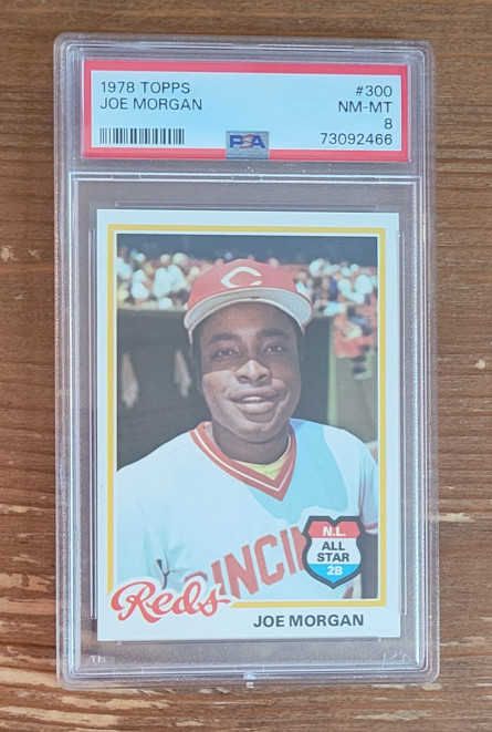 1978 Topps # 300 Joe Morgan PSA 8 Cincinnati Reds