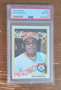 1978 Topps # 300 Joe Morgan PSA 8 Cincinnati Reds 
