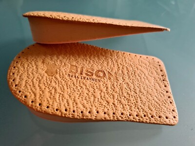 BISON orthopädische Fersenerhöhung 10,15,20,25,30 mm Echt Leder Einlegesohlen 