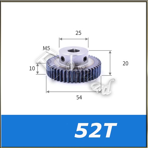 Mod 1 M1 45# Steel Pinion Gear 44T-120T For Spur Gear Castle Brushless Motor - Afbeelding 7 van 18