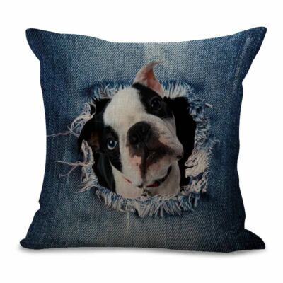 Kissenbezug Kissenbezug Hund Französische Bulldogge 45x45 cm 