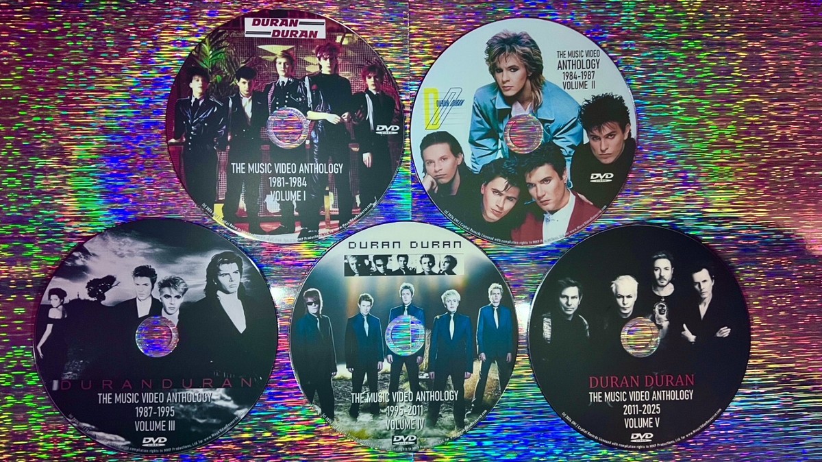 DURAN DURAN Music Video Anthology 1981-2025 5 DVD Set 122 Vids