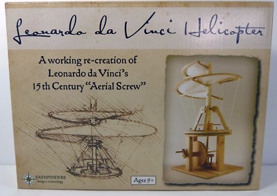 LEONARDO DA VINCI HELICOPTER - RECREATION OF 15th CENTURY ''AERIAL SCREW'' -NIB(E)