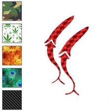 Pair of Lure Bait, Vinyl Decal Sticker, 40 Patterns  3 Sizes, 411