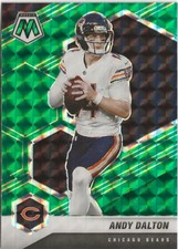 2021 Panini Mosaic Andy Dalton Green Prizm SP Carolina Panthers