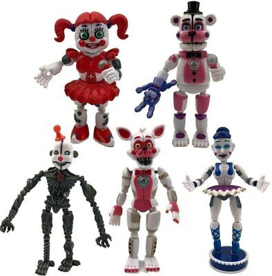 5 Pcs Five Nights At Freddy's FNAF 6'' Action Figures Holiday gift toy