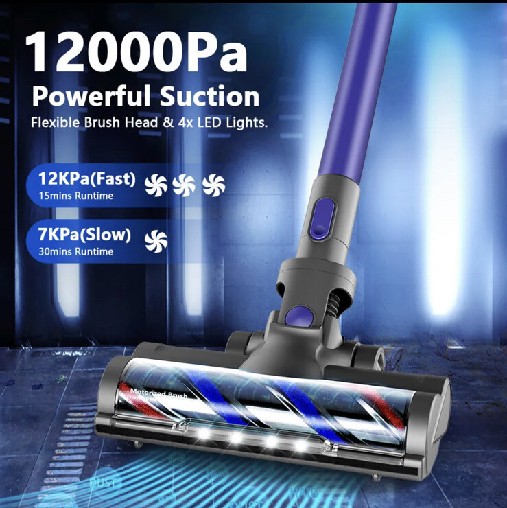 ONSON A10 Cordless Vacuum 12Kpa 4 in 1 Stick Vacuum Cleaner For Carpet