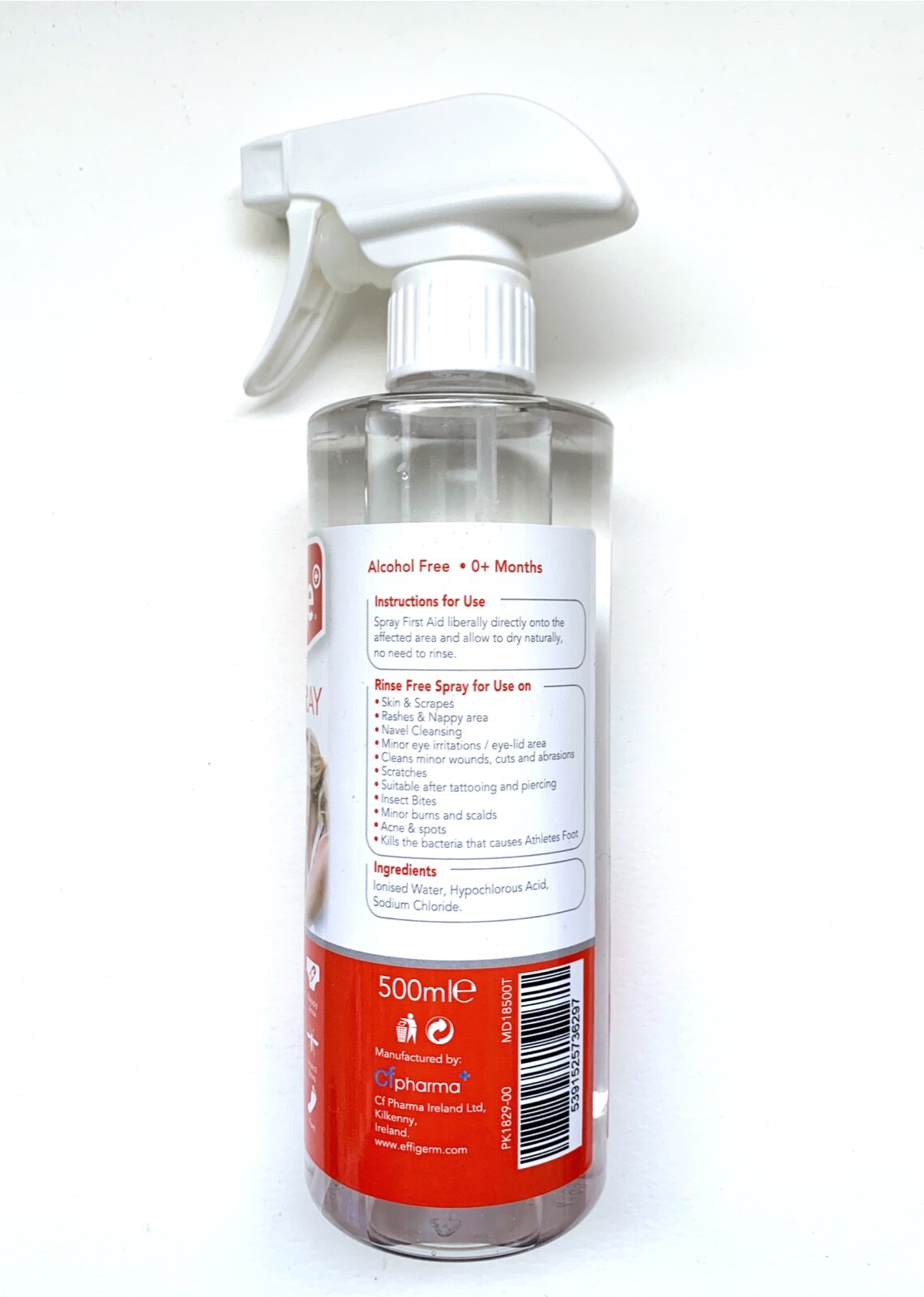 MEDICARE EFFIGERM FIRST AID Spray 500ml Anti bacterial, fungal & Viral eBay