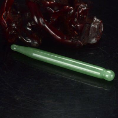 Natural Jade Stone Guasha Acupuncture Points Massage Stick Healthy Therapy Tool