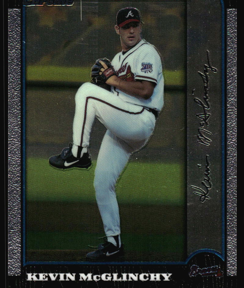 1999 Bowman Chrome Kevin McGlinchy #357 Atlanta Braves