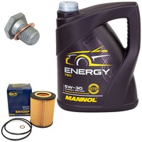 MotoröL Set 5W-30 5 Liter + ÖLfilter SH 426 P + Schraube FüR BMW 7Er 730I 740D