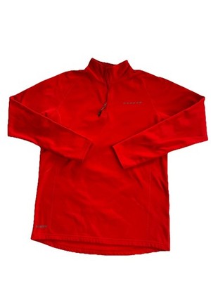 Dare 2B Mens 42 ILUS Core Stretch 1/4 Zip Pullover Red Performance Active Spring