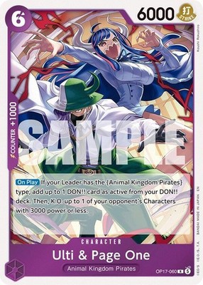 Ulti & Page One Foil R The World's Strongest Warriors OP17-060 NM