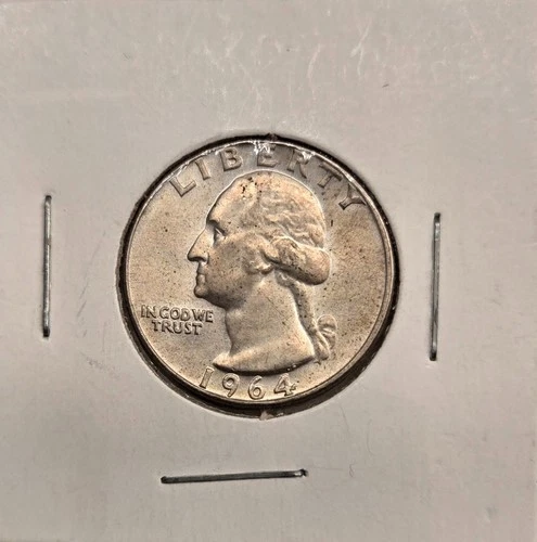 1964 D Washington Quarter 90% Silver Fine