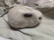 Vintage Andersen Design Studio Pottery Brown Gray Bunny Rabbit Figurine 5"