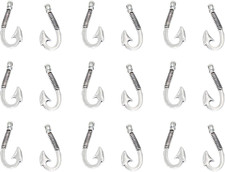 Pack of 50 Alloy Bulk Fish Hook Charms Pendents 13Mmx31Mm Jewelry Findings for M