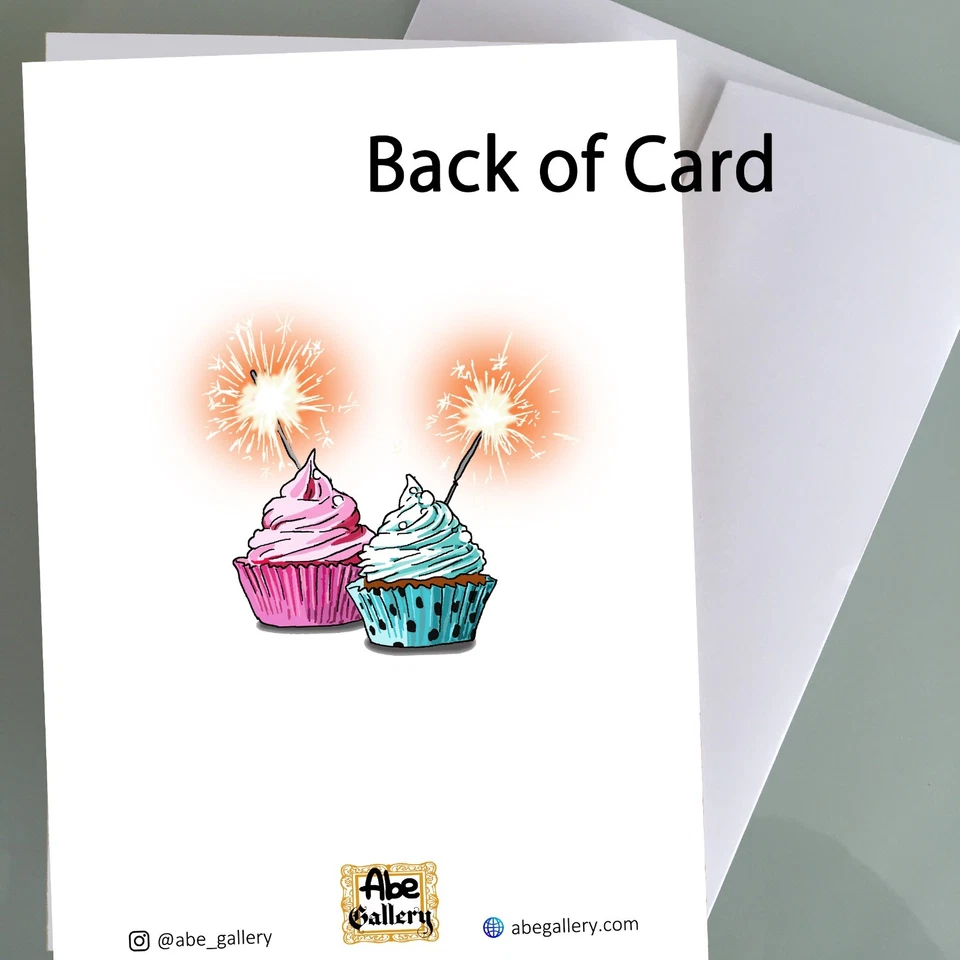 DanDaDan Fan Art Birthday Card - Turbo Granny Funny Birthday Card Gift - Image 2 of 2