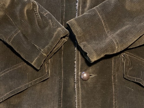 Vintage Mens Sherpa Lined Corduroy Coat. tag 42. Dk Brown. - Picture 11 of 16