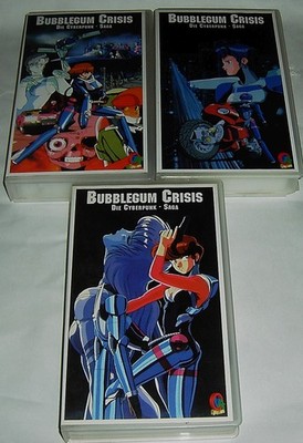 3x Bubblegum Crisis Die Cyberpunk Saga VHS OVA Films Limitiert Anime Cyberpunk