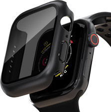2 Pack Privacy Case for Apple Watch Screen Protector, Anti-Spy Tempered Glass...