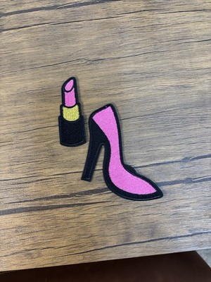 2 Pieces Embroidery patches iron on Or Glue Application
