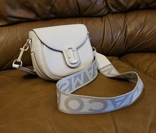 Women's Marc Jacobs Cream Leather Luxury Crossbody Shoulder Bag (Mint)
