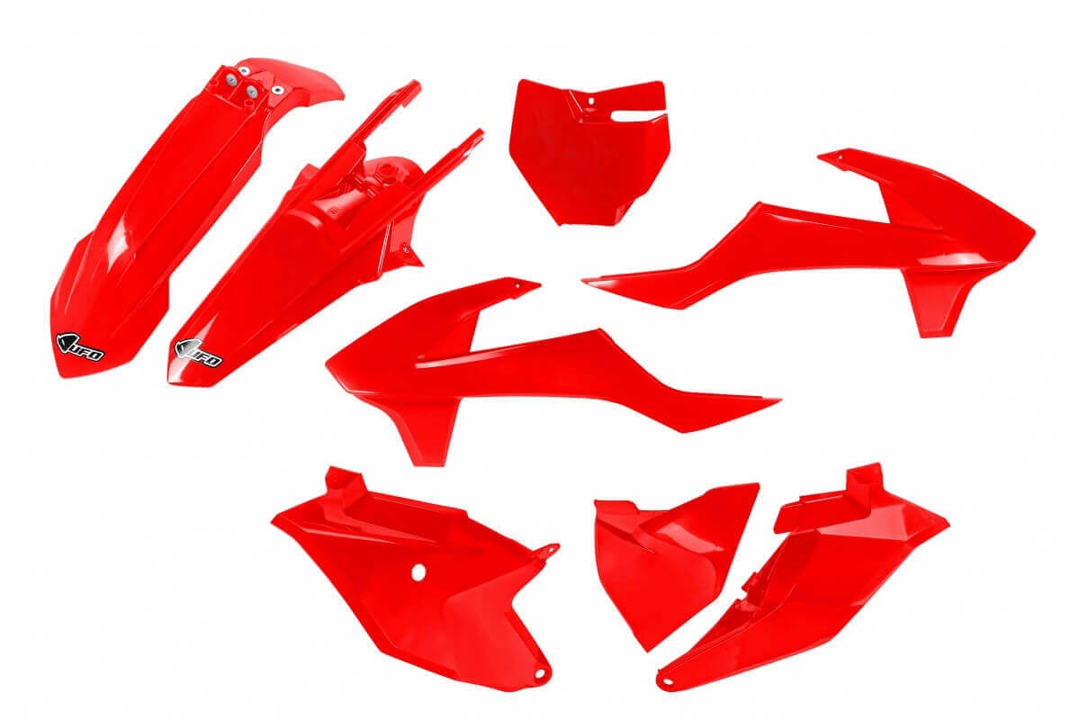 GAS GAS MC 85 -21/24 - KIT PLASTIQUES UFO / GGKIT701 rouge et blanc
