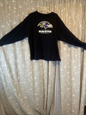 Baltimore ravens NFL football long sleeve shirt size XXL made by Majestic