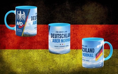 AFD Tasse Deutschland aber normal #2 Hellblaue Edition Limited Edition limitiert