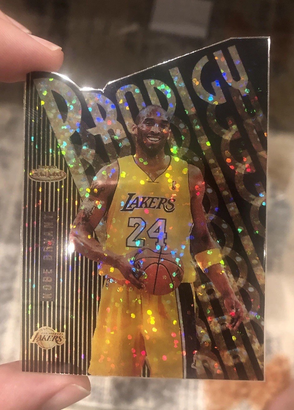 Tarjeta de baloncesto Kobe Prodigy Gold Sparkle