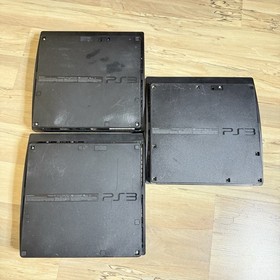 PS3 PlayStation 3 Slim Consoles Lot Of 3 PARTS REPAIR AS IS