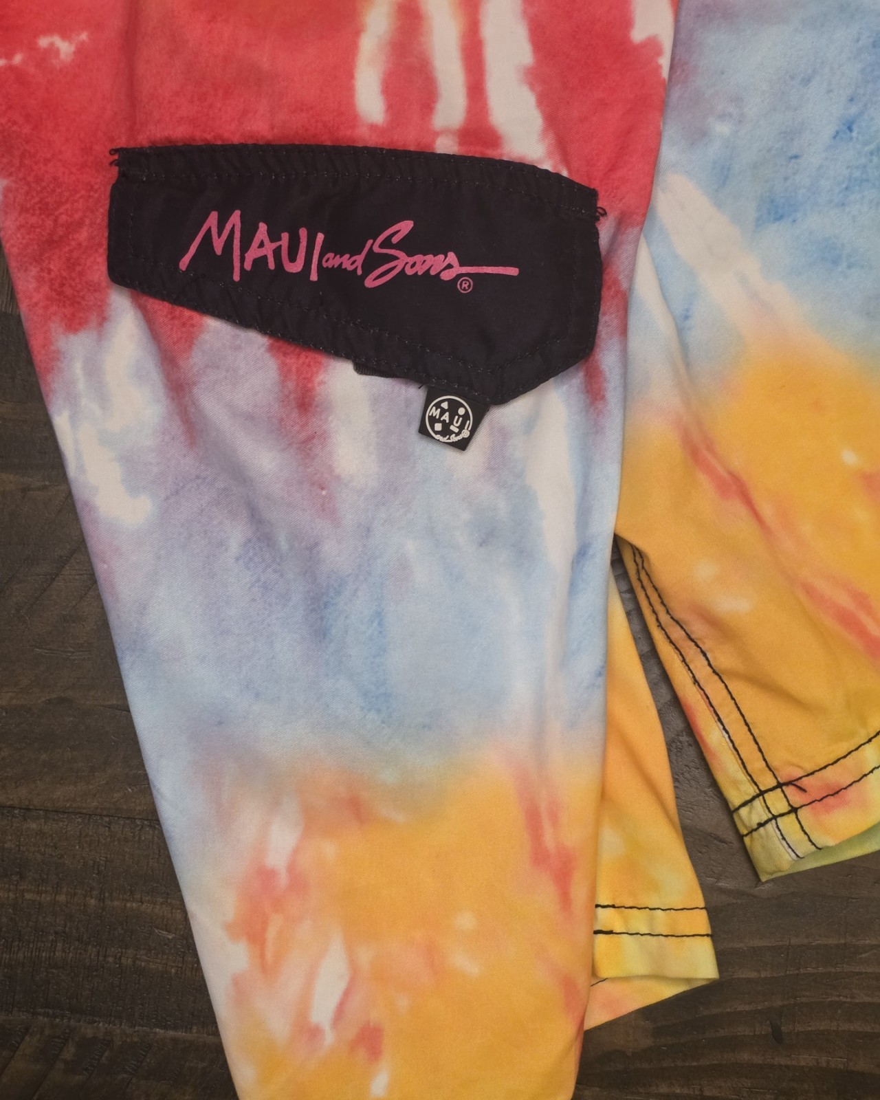 Maui & Sons Kids Tie Dye  Board Shorts  Size 10-12 image 7