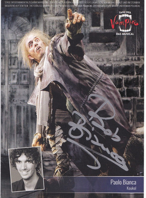 Autograph - Paolo Bianca (musical - dance of the vampires) - Berlin