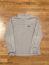 Patagonia Synchilla Quarter Zip Fleece Pullover Gray Size Large
