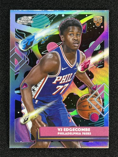 2025-26 Topps Cosmic Chrome Vj Edgecombe #35 Rookie RC Silver Refractor &08151