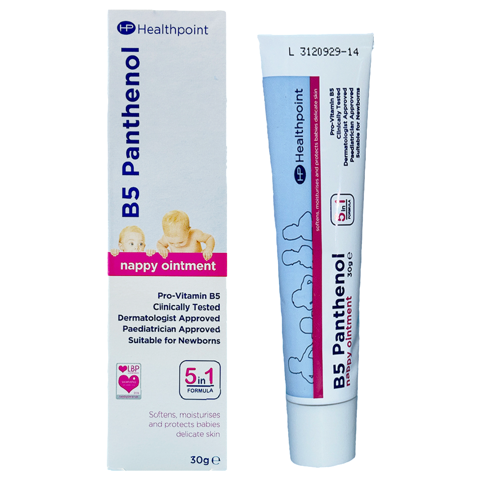 Healthpoint B5 Panthenol Nappy Ointment With Pro-Vitamin B5 Rash Barrier 30g X 6