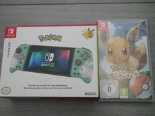 Nintendo Switch Pokemon Let’s Go Eevee! Spiel + Hori Split Pad Pro Pikachu & Eeve