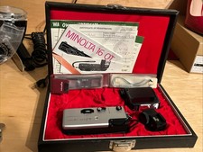Vintage MINOLTA-16 MG Subminiature Spy Camera Accessories With Case