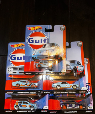 Hot Wheels 2018 Premium Car Culture GULF SET - Real Riders - Complete Set of 5