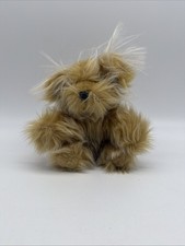 Vintage Russ Berrie Sparkle Teacup Yorkie Terrier Puppy Dog Plush Stuffed Animal