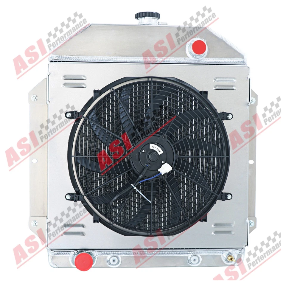 3Row Radiator+Shroud Fan fit 49-1953,52 Ford Cars Club Crestline Country Sedan - Изображение 2 из 4