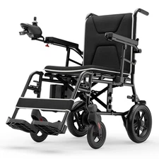 34.3lbs Ultra-Lightweight Electric Power Wheelchair All Terrain Motorized Wheels