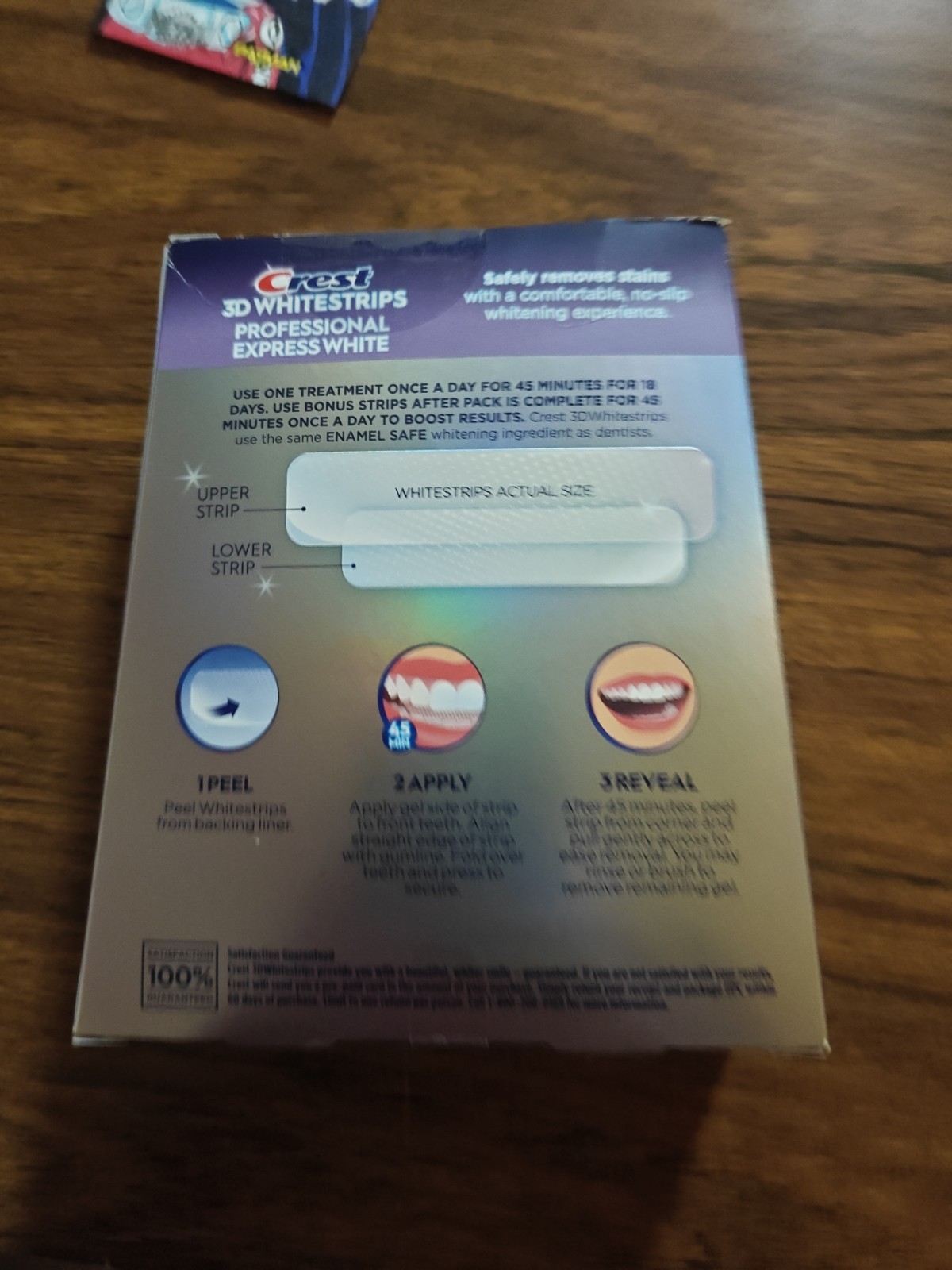 Crest 3D White Strips Professional Express White 12 Levels Whiter Bonus Strips