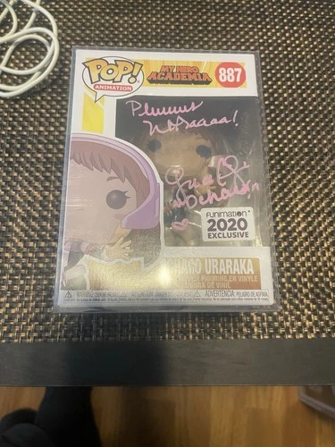 LUCI CHRISTIAN SIGNED OCHACO 2020 FUNIMATION EXCLUSIVE POP MY HERO ACADEMIA JSA