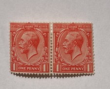 GB 1912-1924 1d CARMINE RED MINT LIGHT HINGE MLH