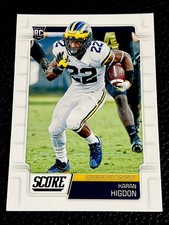 2019 Score Football #341 Karan Higdon Rc - Michigan